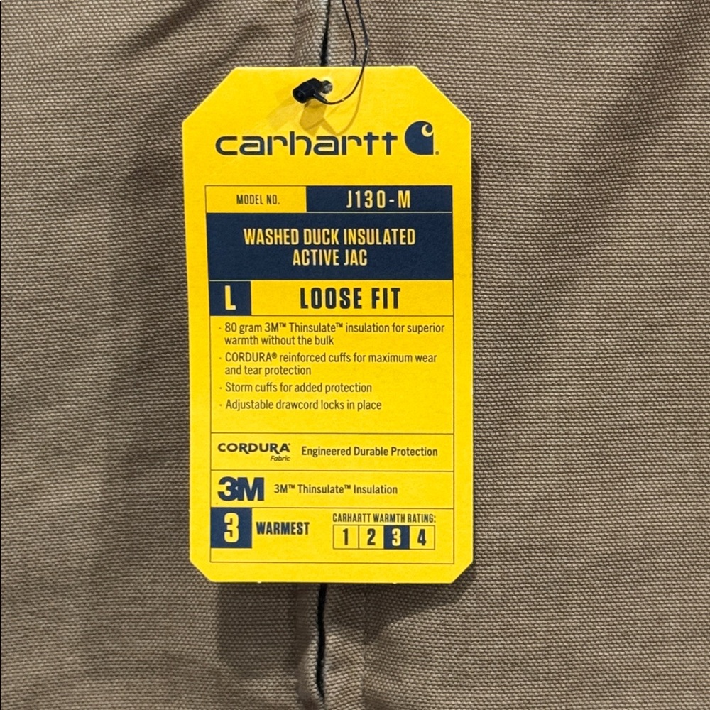 CARHARTT Washed Duck Insulated Active Jacket Loose Fit - Picture 3 of 3